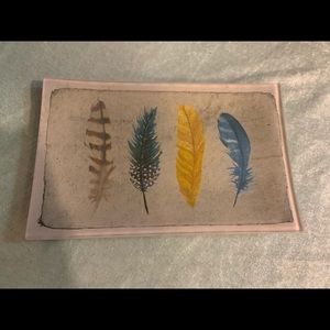 Chloe & Isabel Rare Feather Glass Tray